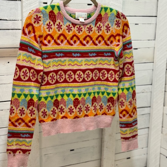 Crewcuts by J. Crew Multicolor Candy Fair Isle Girls Sweater 12 - Picture 3 of 10